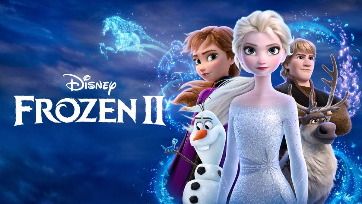 Frozen 2 - animated characters of Else, Ana and Olaf 