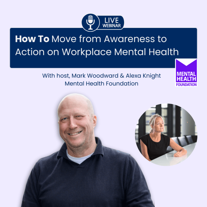 Mark Woodward, a white bald male in a black jumper