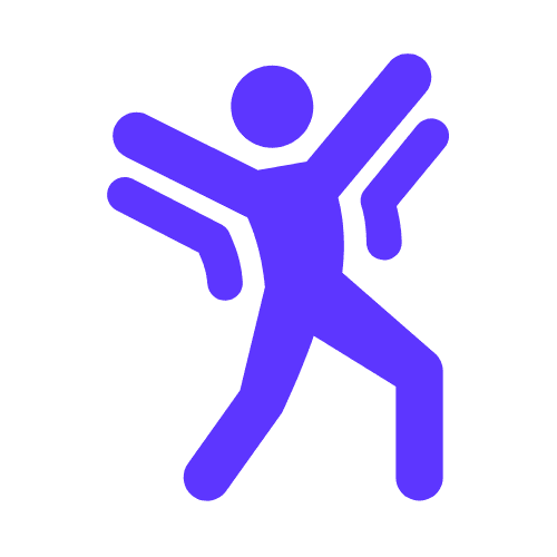 person with their arms out like they're energetic