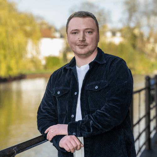 Sam Thorley, a white male with short brown hair