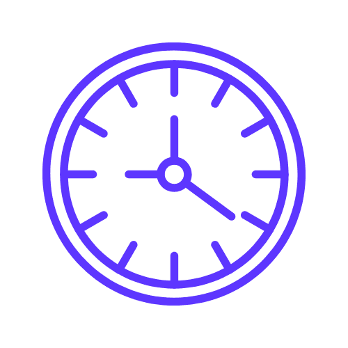 Outline of a clock face